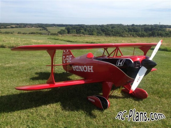 Pitts Special S1 Biplane 60.5" RC Model Airplane Plans Template FULL SIZE PRINTS 