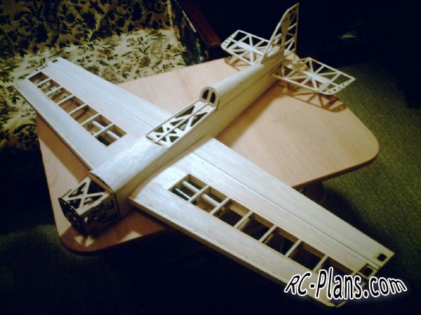 Free plans for balsa rc 3D airplane Spin