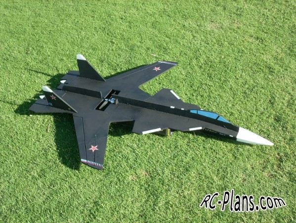 plans for a foam rc plane Su 47 Berkut