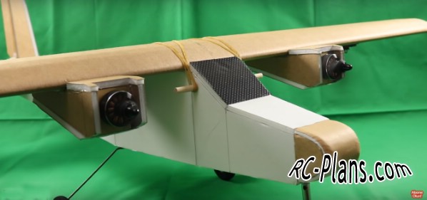 Free plans for rc airplane Twin Motor Easy