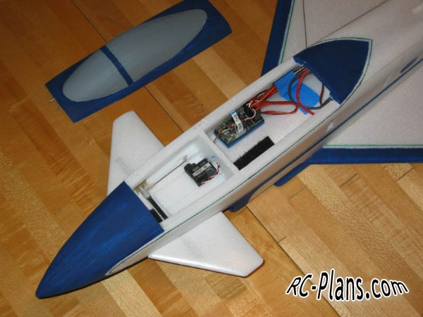 Free plans for foam scale rc airplane X-31 EDF Jet