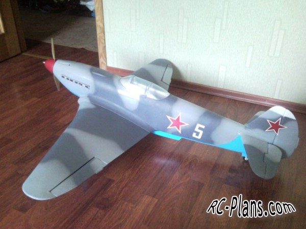 Free plans balsa rc glider Yak-3