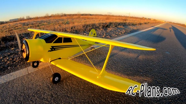 free rc plane plans pdf download - rc airplane Beechcraft 17R Staggerwing