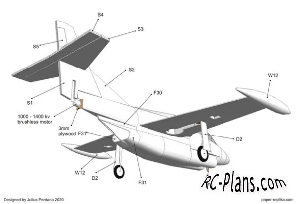 free rc plane plans pdf download - foam rc airplane T2 Buckeye