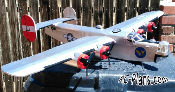 free rc plane plans pdf download - rc airplane B-24 Liberator