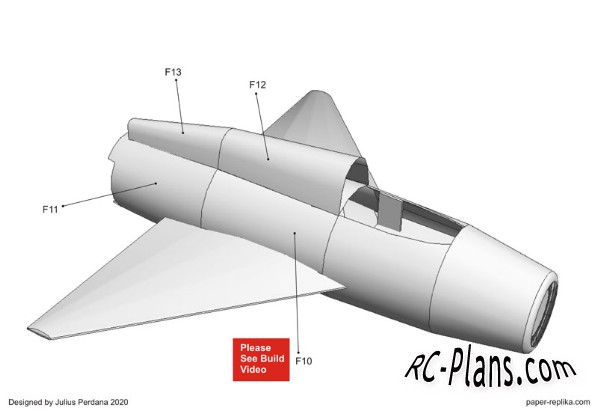 free rc plane plans pdf download - DIY cartoon RC airplane MiG 21