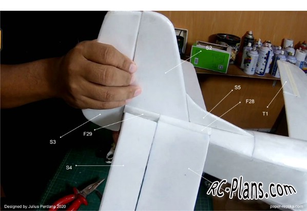free rc plane plans pdf download - DIY foam RC airplane P-51D Mustang