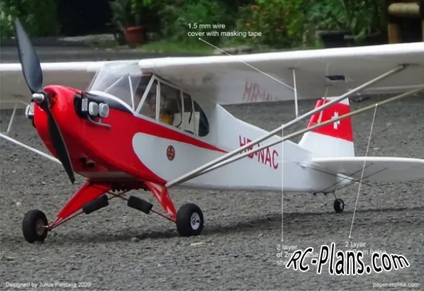 free rc plane plans pdf download - rc airplane Piper Cub J3