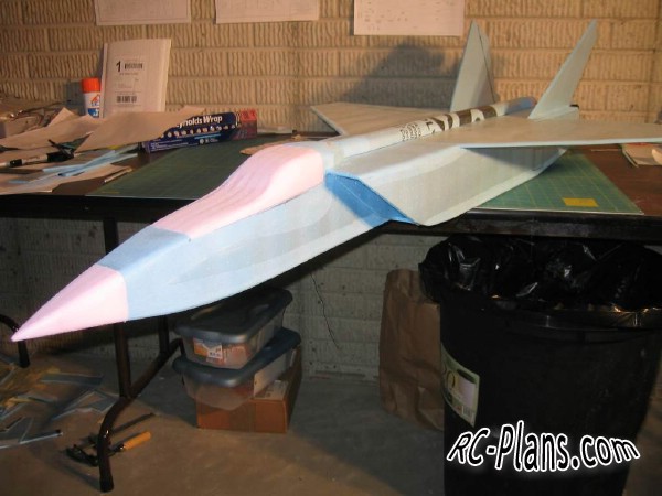 Free plans for rc airplane MiG-25