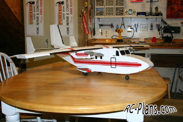 Free plans for rc model airplane Twins Cargo