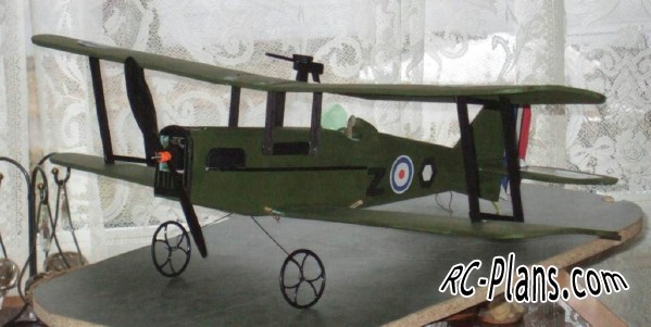 free plans rc biplane RAF SE5a