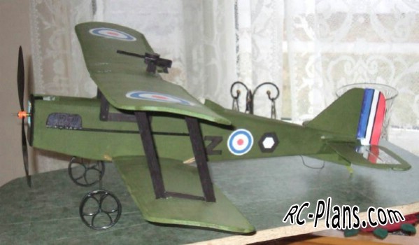 free plans rc biplane RAF SE5a