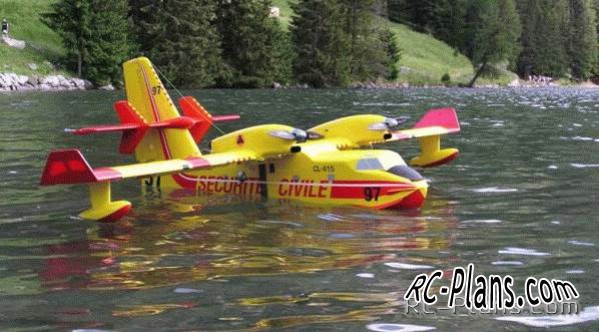 Plans of RC aircraft Canadair CL215