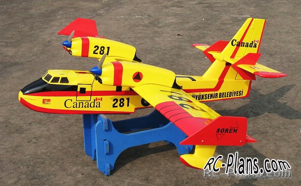 Plans of RC aircraft Canadair CL215